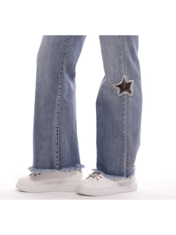 Jeans con detalle de estrellas