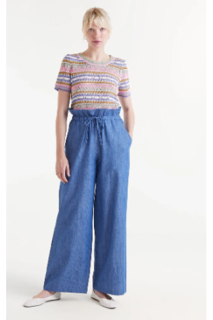 Pantalón paperbag vaquero
