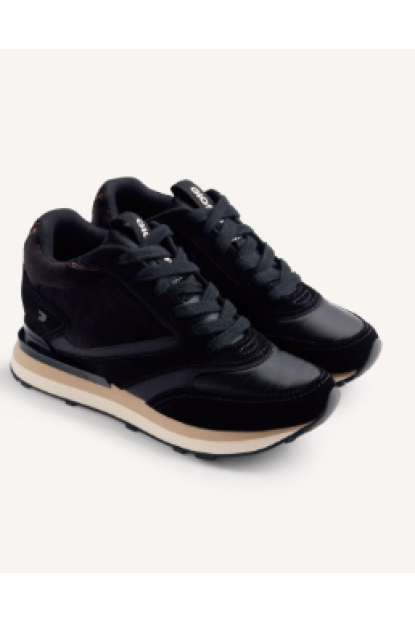 ZAPATILLAS SATINADAS PIEL CUÑA LANDFALL