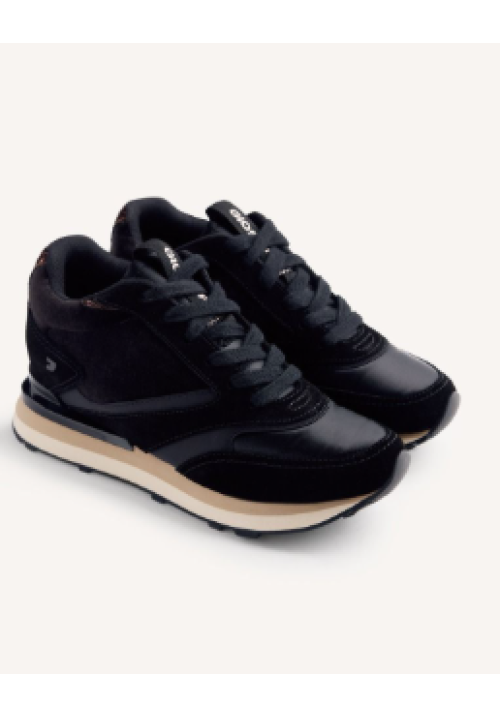 ZAPATILLAS SATINADAS PIEL CUÑA LANDFALL
