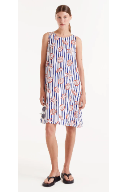 Vestido corto estampado de rayas Nemo