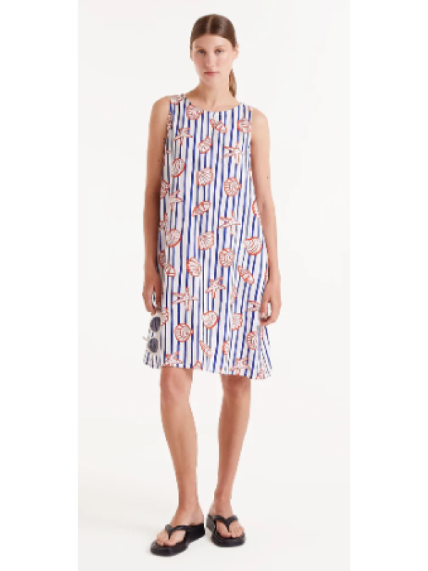 Vestido corto estampado de rayas Nemo