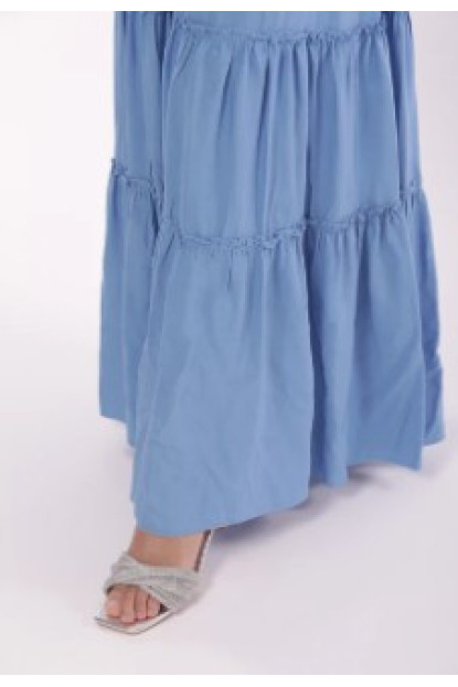 Vestido largo azul