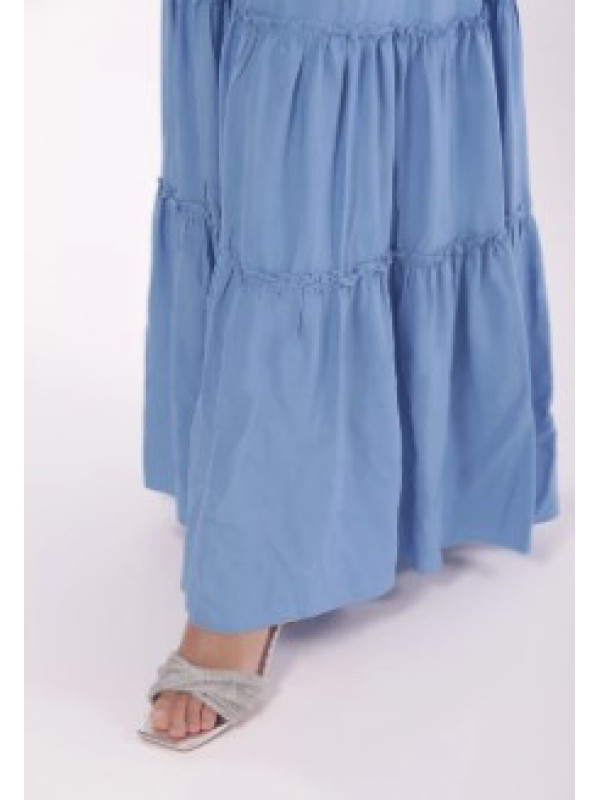 Vestido largo azul