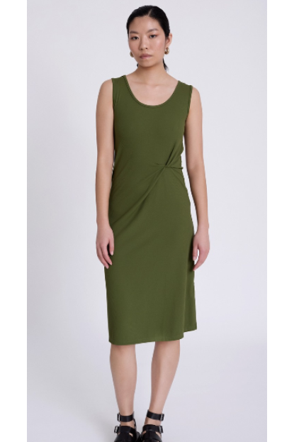 Vestido de tirantes y frunce