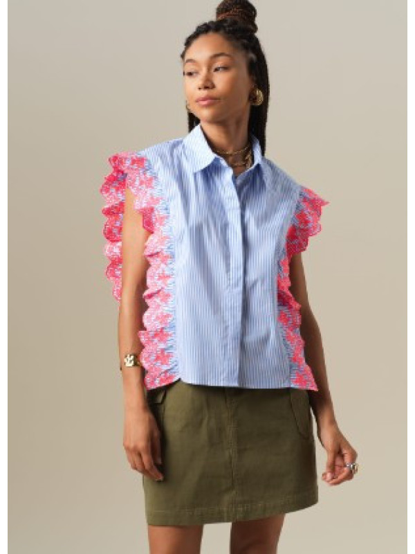 Camisa Kaessy rayas azules