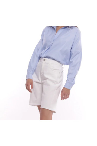 Bermudas denim blanco