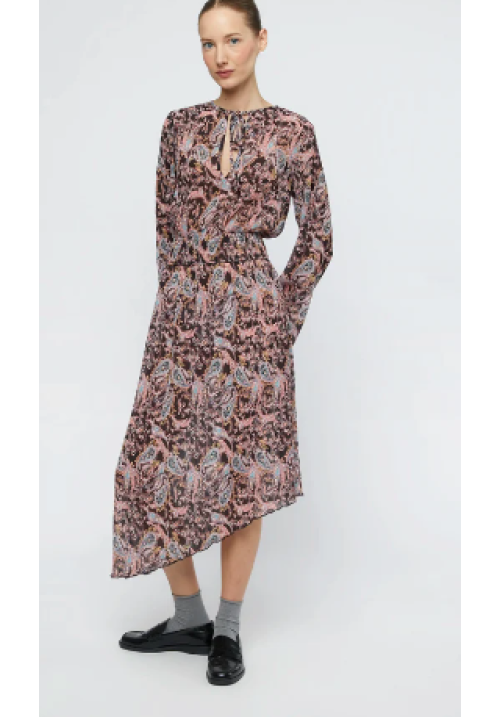 Vestido midi estampado Paisley