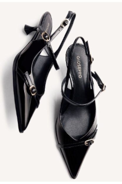 ZAPATOS TACÓN DESTALONADOS EFECTO CHAROL SABIN