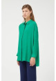 Camisa fluida oversize verde