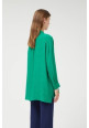 Camisa fluida oversize verde