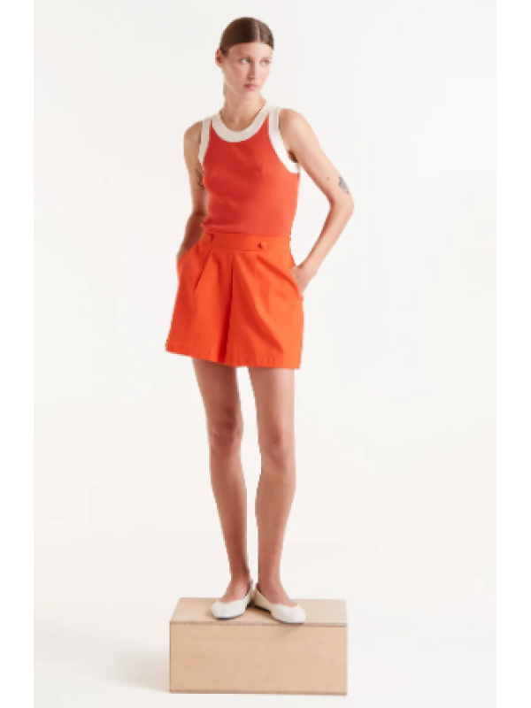 Shorts botones naranjas