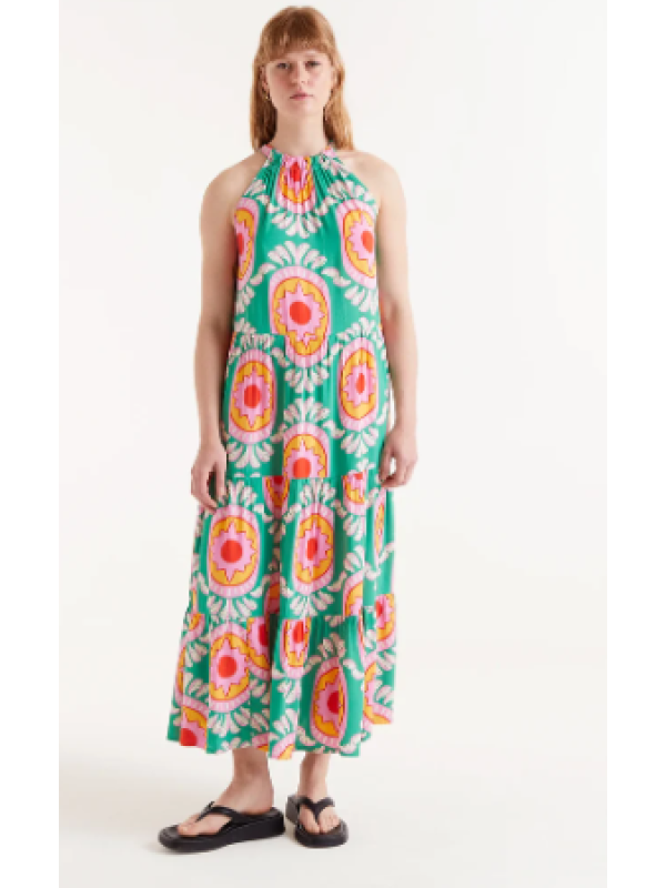 Vestido midi estampado Curitiba