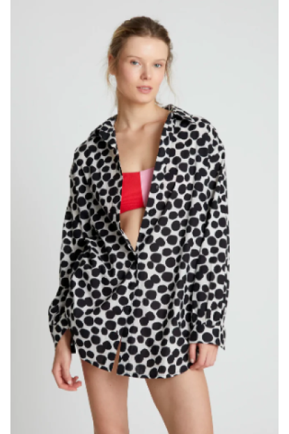 Camisa oversize estampado Terrazo