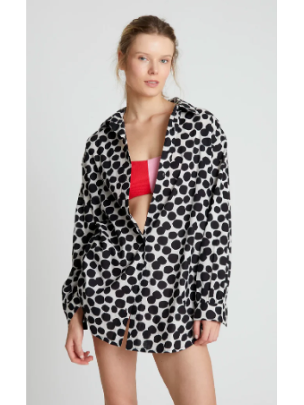 Camisa oversize estampado Terrazo