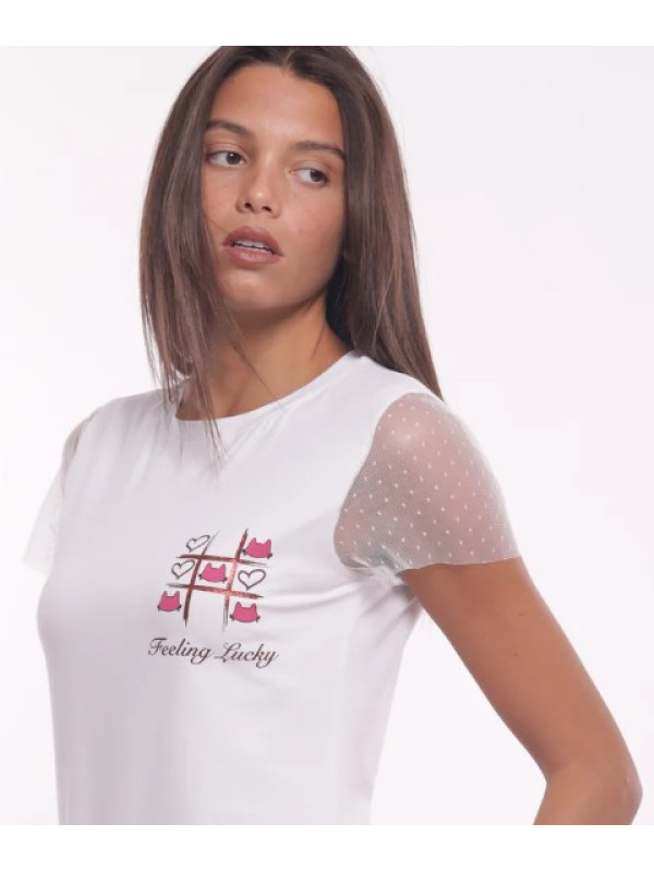 Camiseta  "Sentirse con suerte"