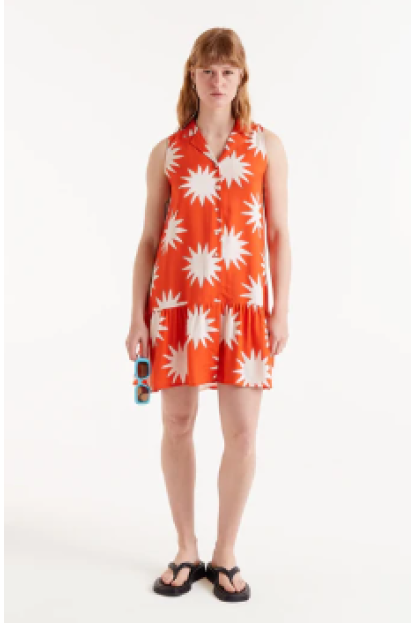 Vestido corto estampado Big Sun