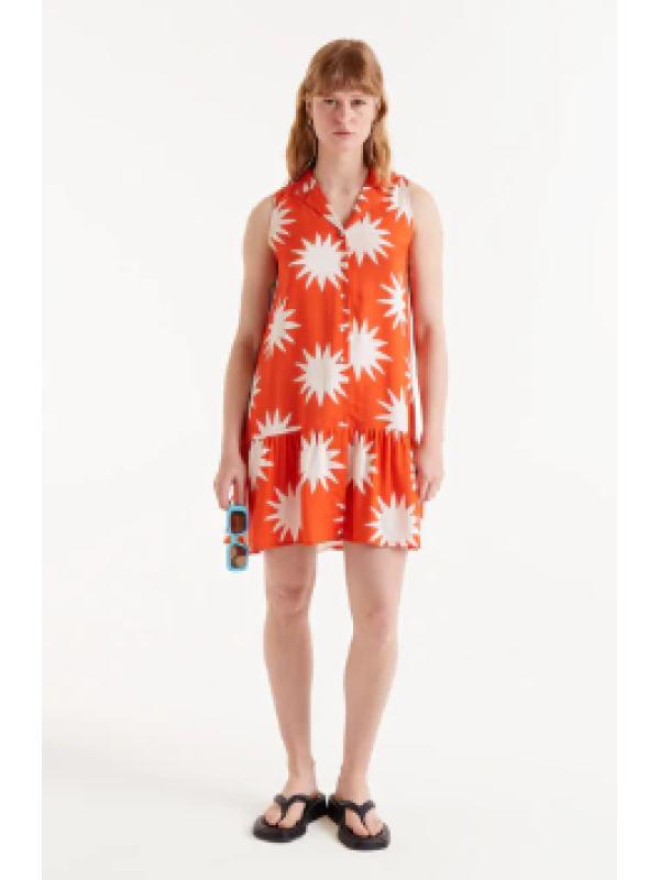 Vestido corto estampado Big Sun