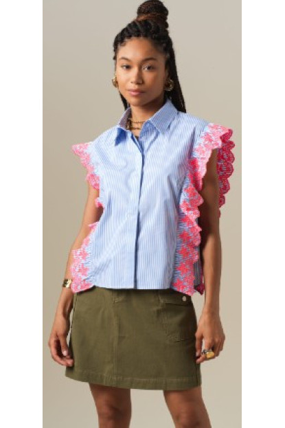 Camisa Kaessy rayas azules