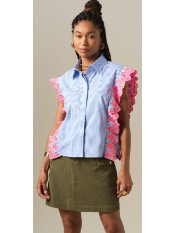 Camisa Kaessy rayas azules