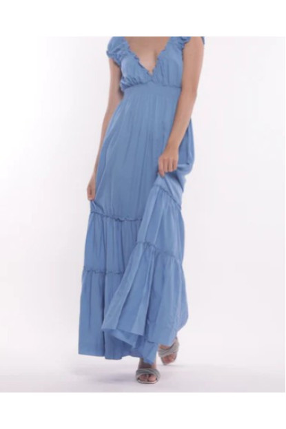 Vestido largo azul