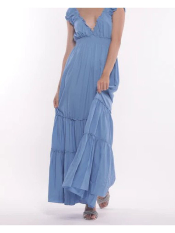 Vestido largo azul