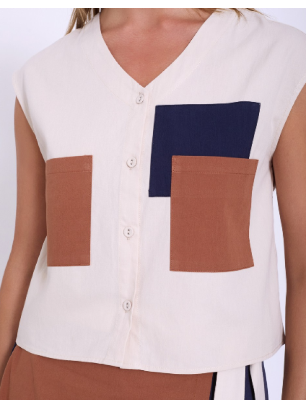 Camisa popelín patch