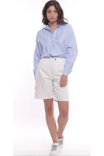 Bermudas denim blanco