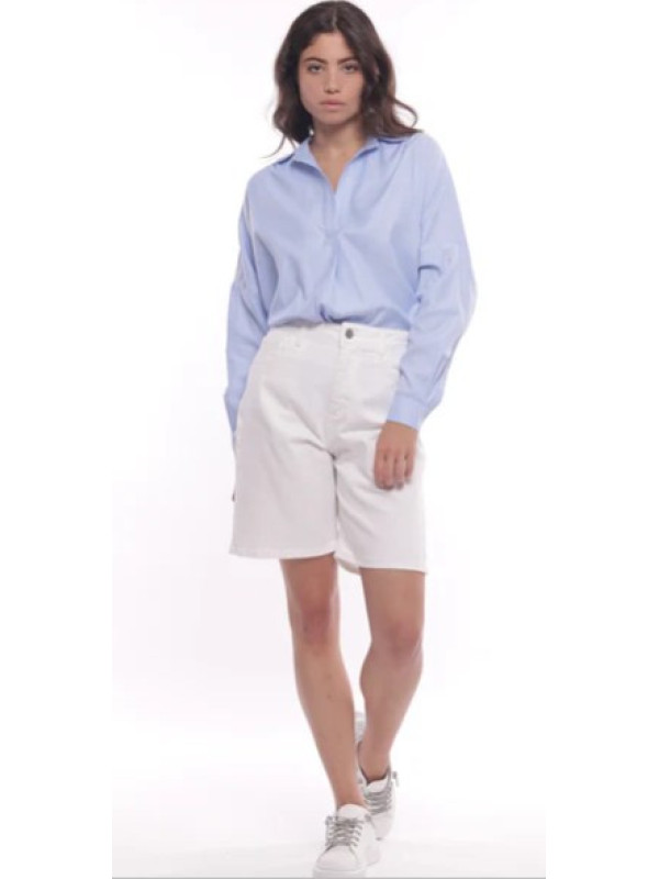 Bermudas denim blanco