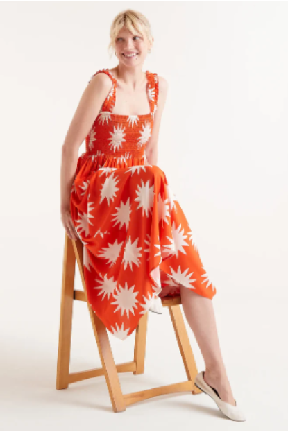 Vestido largo estampado Big Sun