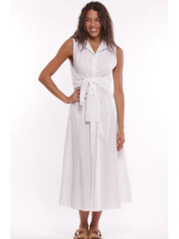 Vestido blanco camisero