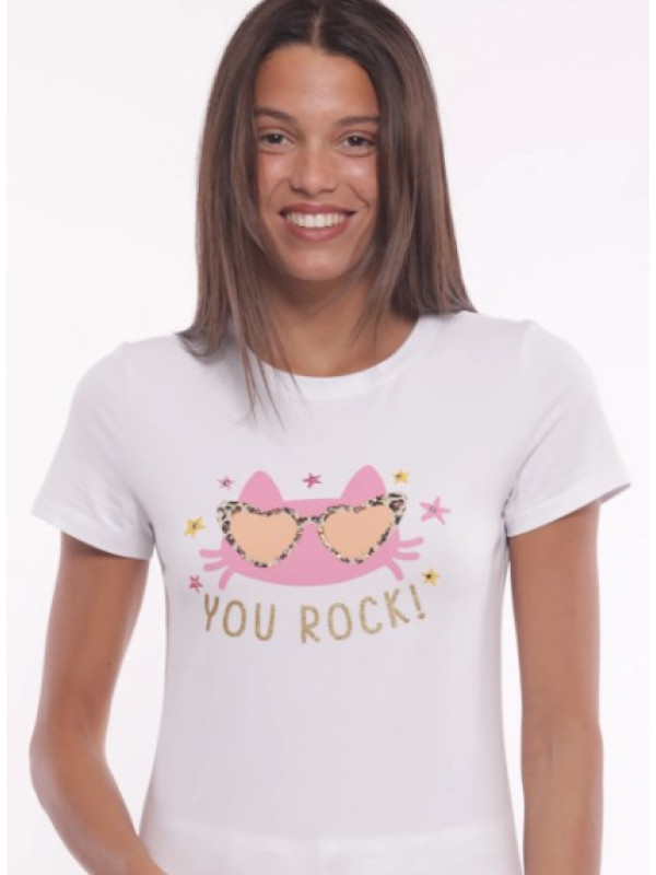 Camiseta "Eres Genial" blanco
