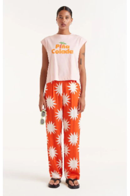 Pantalón largo estampado Big Sun