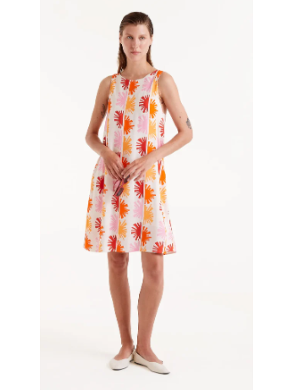 Vestido corto estampado Solei