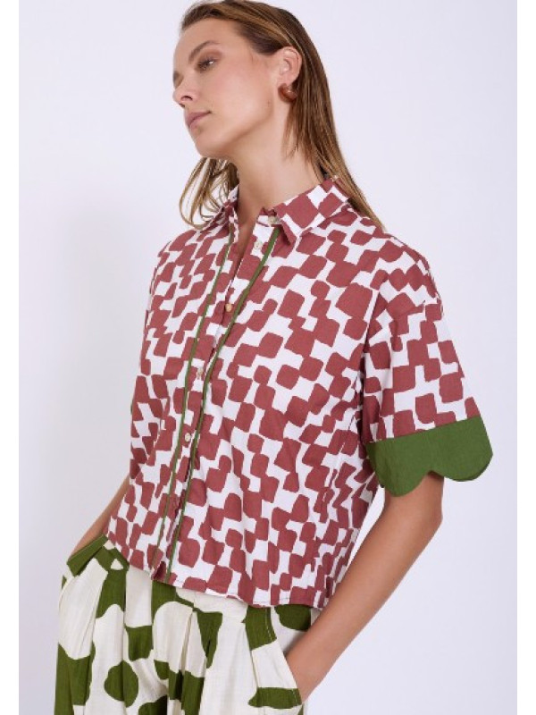 Camisa estampado ondas