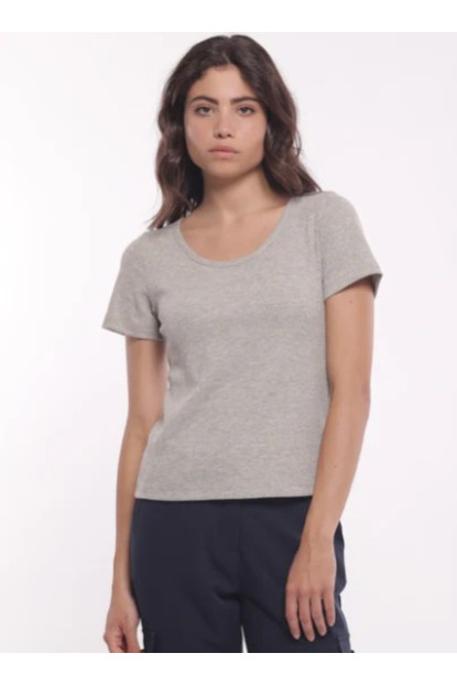 Camiseta lúrex plata