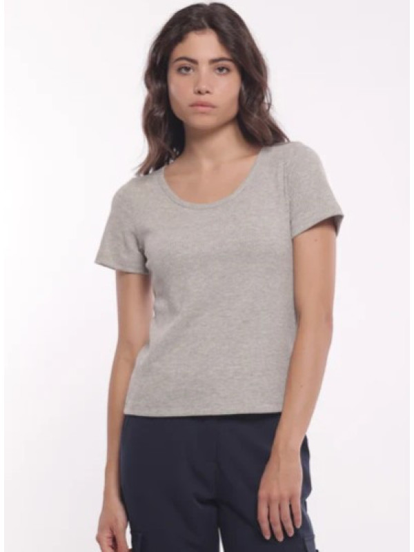 Camiseta lúrex plata
