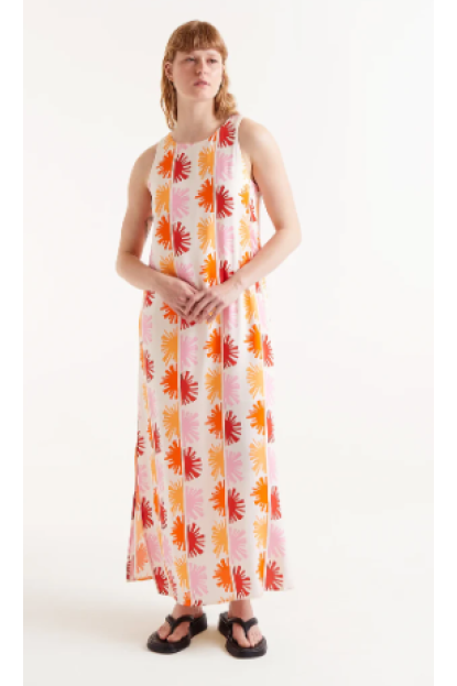 Vestido largo estampado Solei