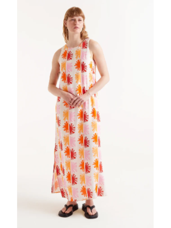 Vestido largo estampado Solei