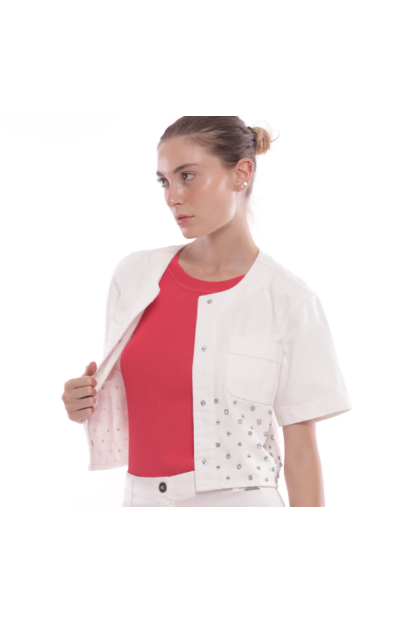 CHAQUETA VAQUERA CON REMACHES DE JOYA