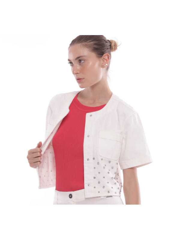 CHAQUETA VAQUERA CON REMACHES DE JOYA
