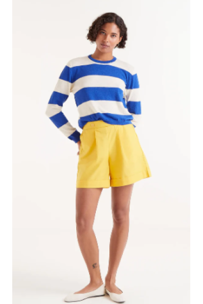 Jersey punto fino rayas azules