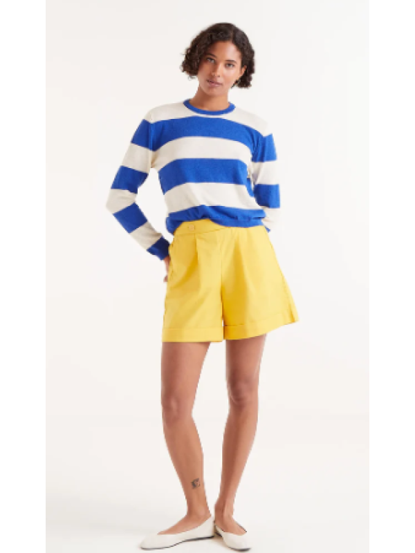 Jersey punto fino rayas azules