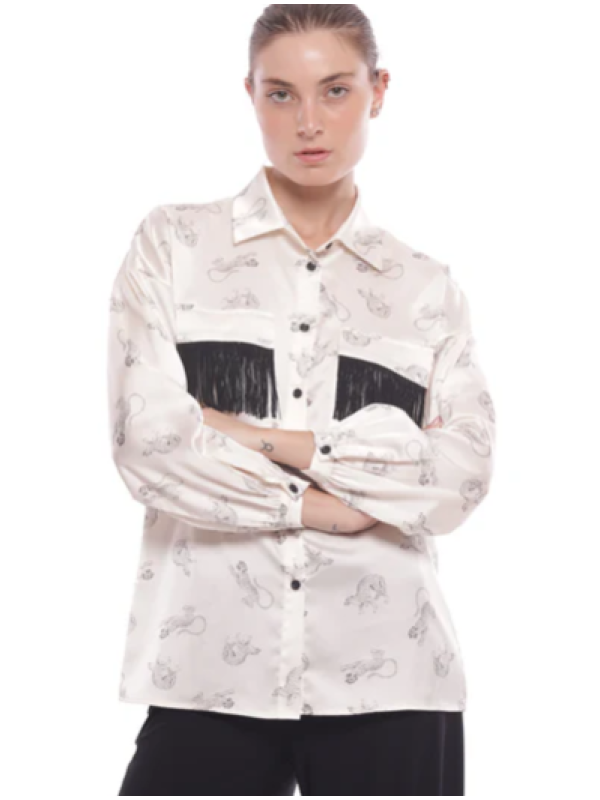 Camisa estampado leopardo