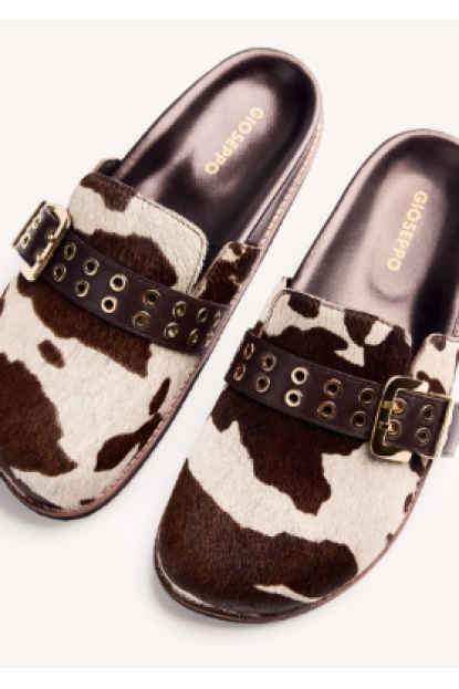 ZUECOS PIEL ESTAMPADO ANIMAL BEULAH