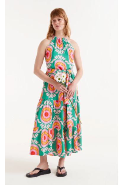 Vestido midi estampado Curitiba