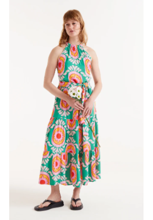 Vestido midi estampado Curitiba