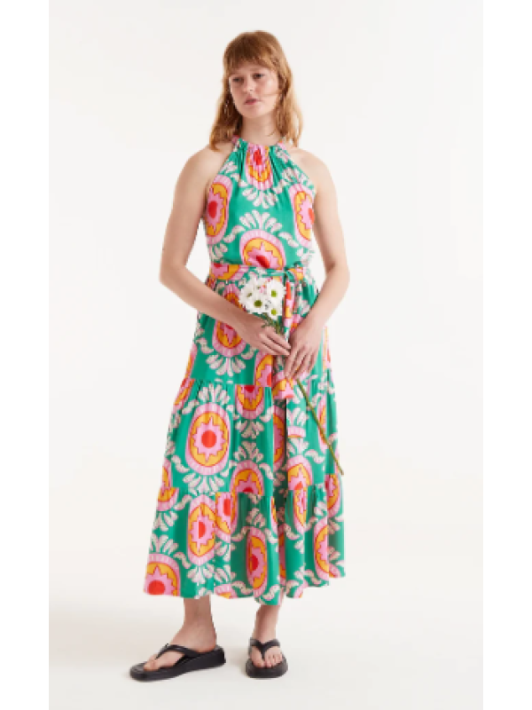 Vestido midi estampado Curitiba