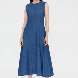 Vestido 100% algodón chambray